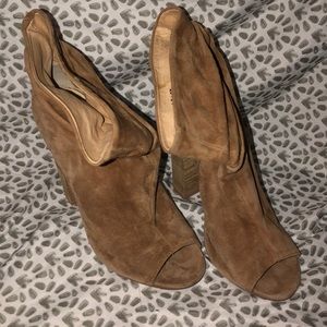 Kristin Cavallari Laurel suede boot peep toe
